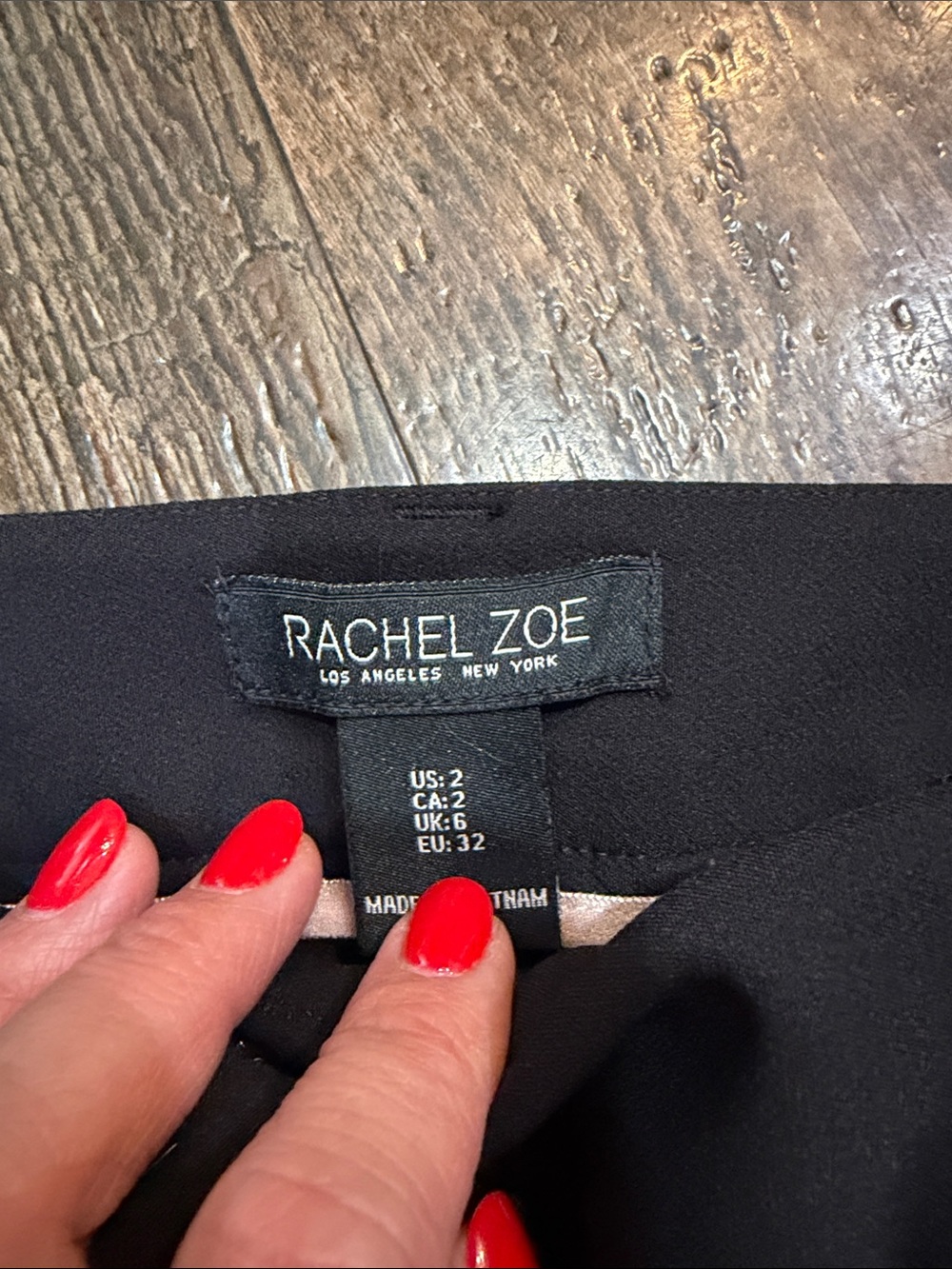 Rachel Zoe Women’s Black Dress Trousers - Tailored Straight Leg - Picture 2 of 3